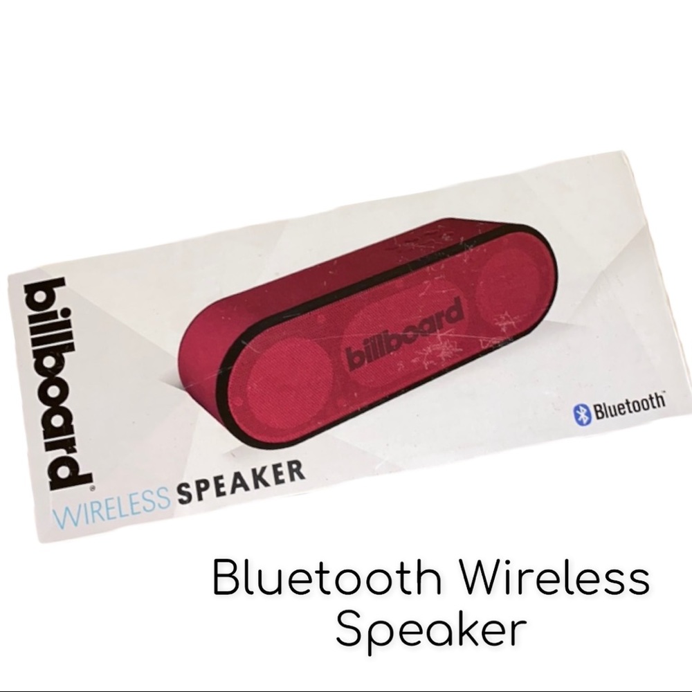 Billboard Bluetooth Speaker  - Wireless - RED -NWT
